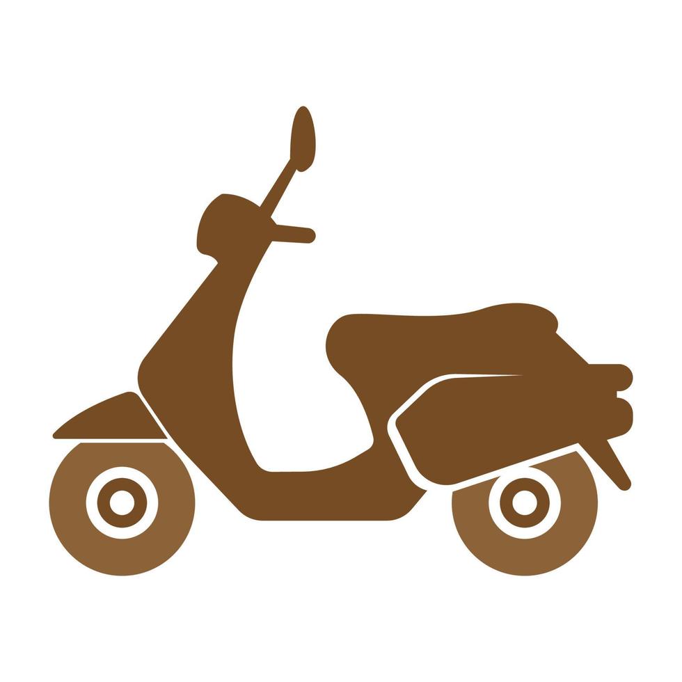 Motor scooter icon design vector