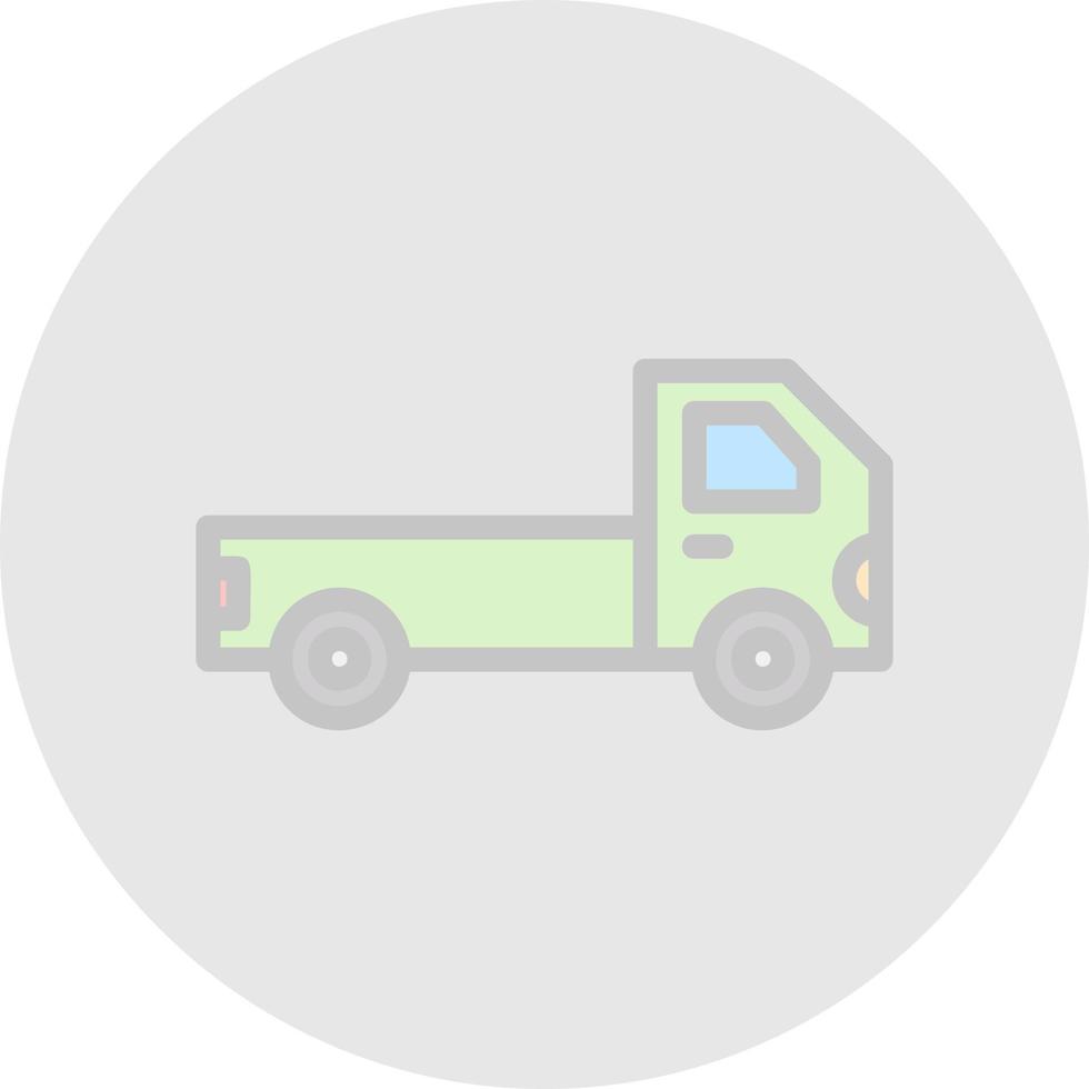 Pickup Truck Vector Icon Design