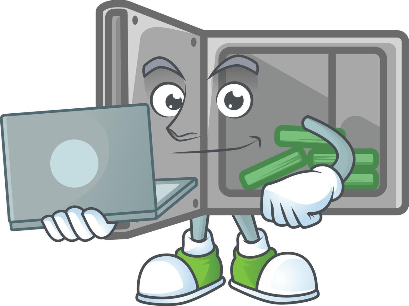 Security Box Open Icon Design vector