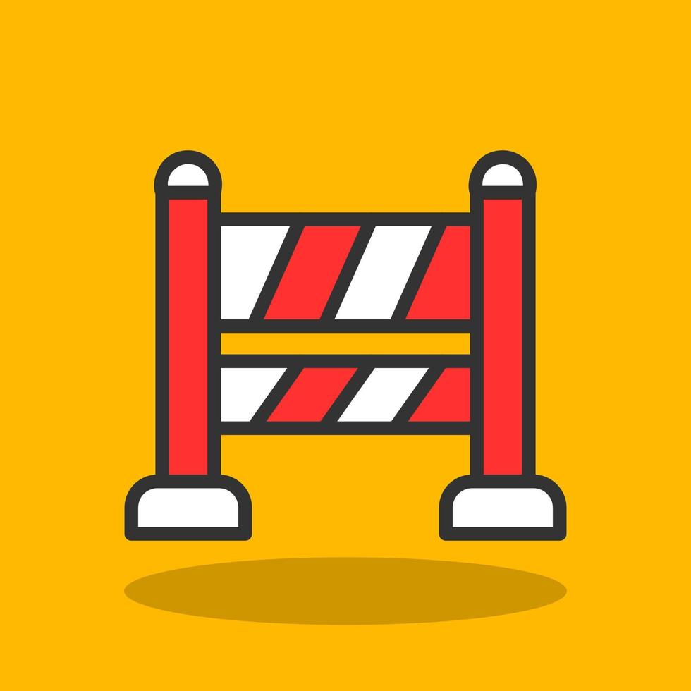 Road Block Vector Icon Design