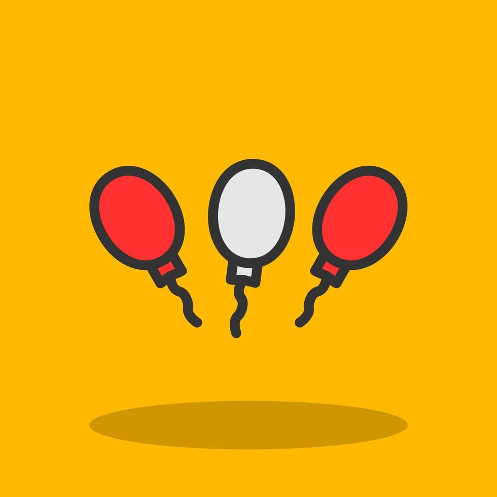 Balloons Vector Icon Design