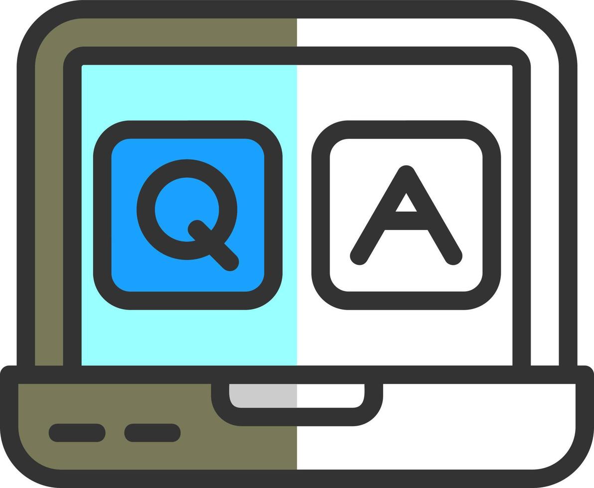 QA Vector Icon Design