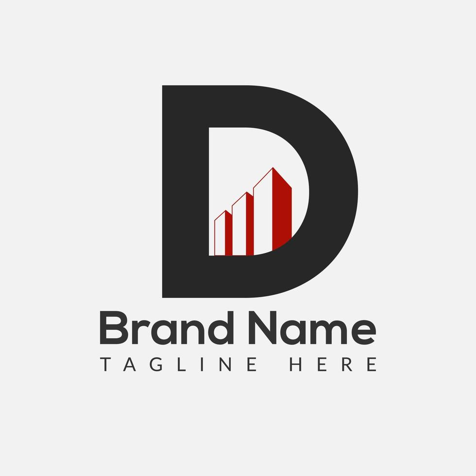 Initial Letter D Building Logo. House logo, Architecture, Home, Real Estate logo design template Template vector