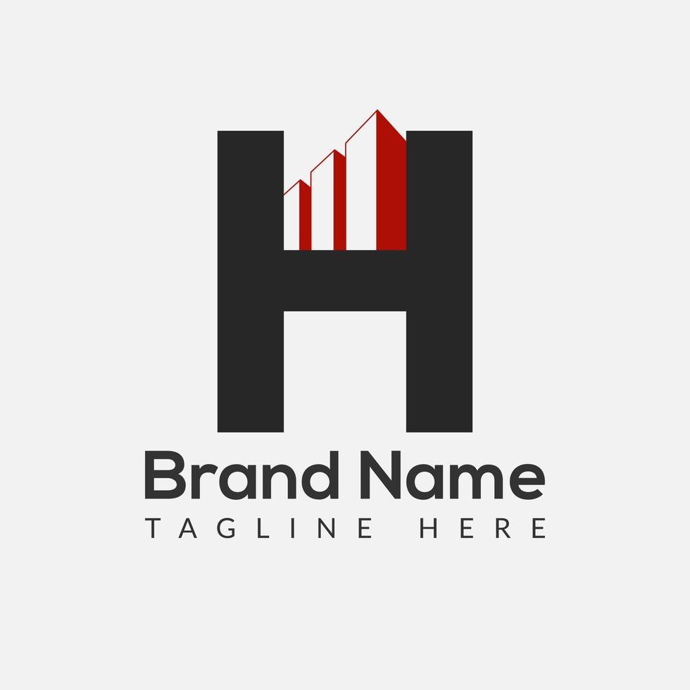 Initial Letter H Building Logo. House logo, Architecture, Home, Real Estate logo design template Template vector