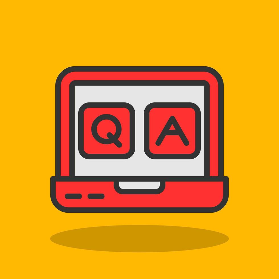 QA Vector Icon Design