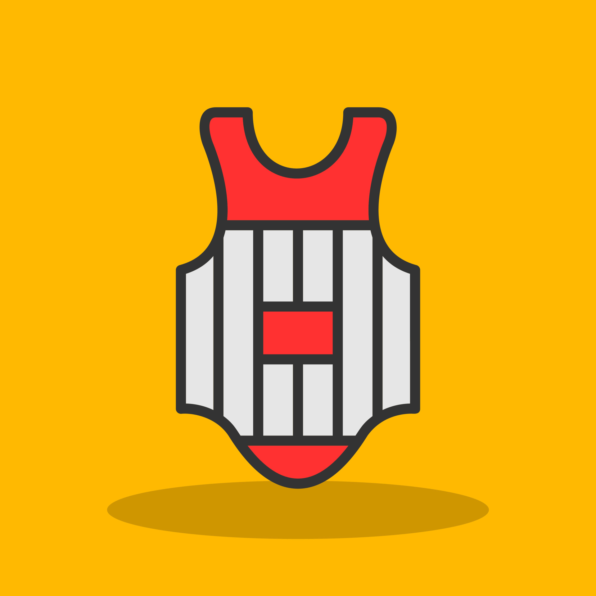 Chest Protection Vector Icon Design 20535611 Vector Art at Vecteezy