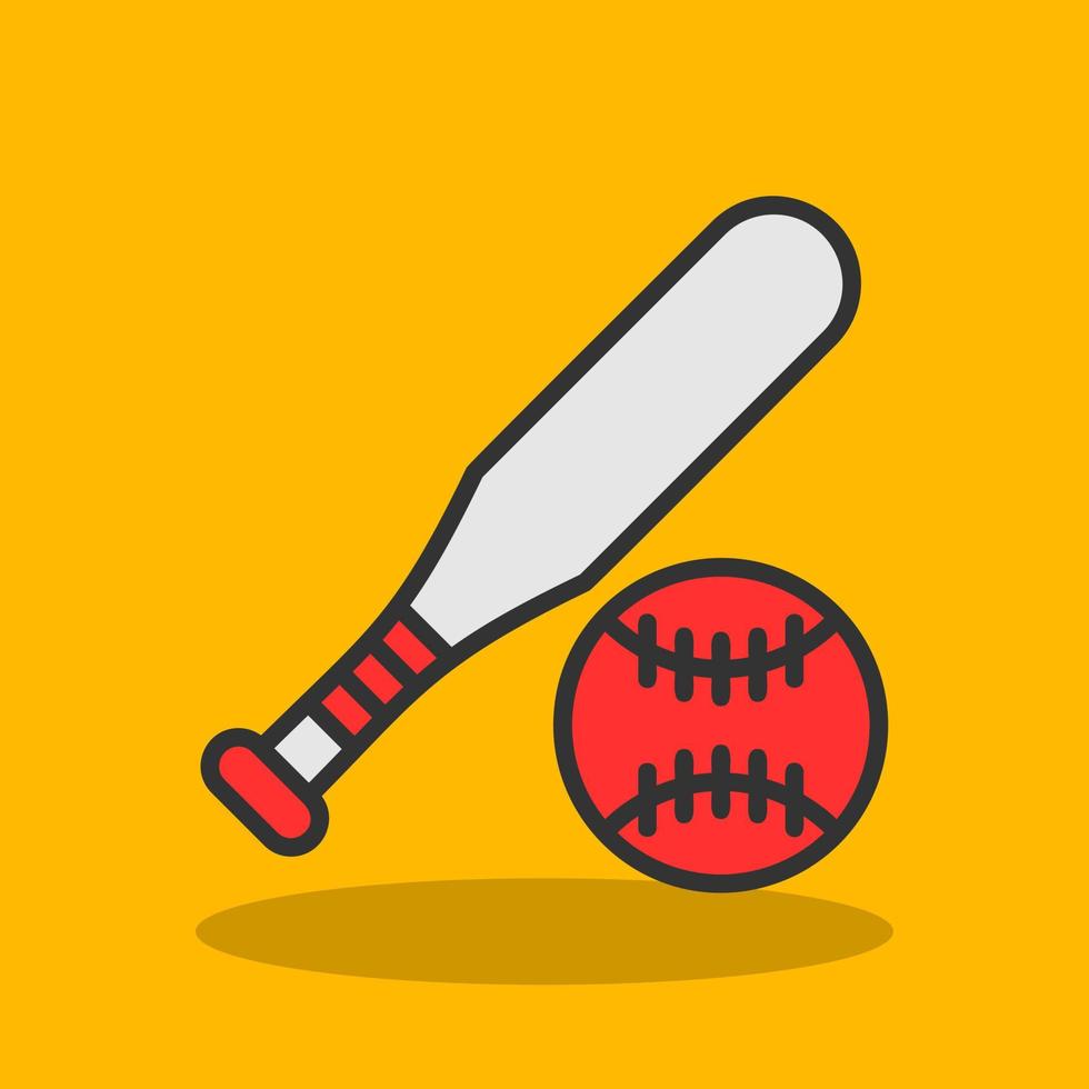 diseño de icono de vector de béisbol