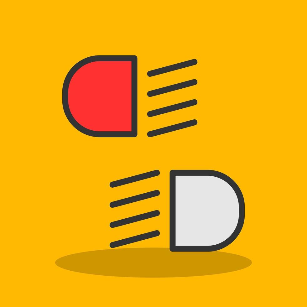 Headlight Vector Icon Design