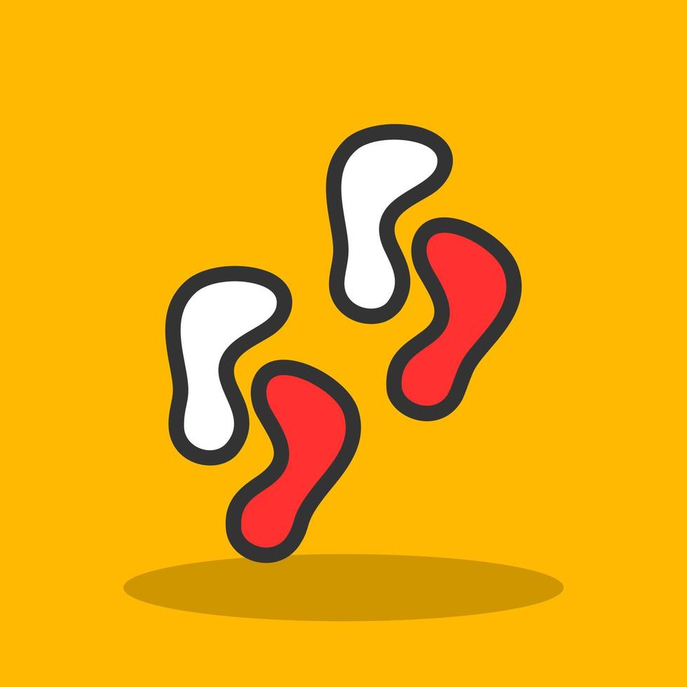 Footprint Vector Icon Design