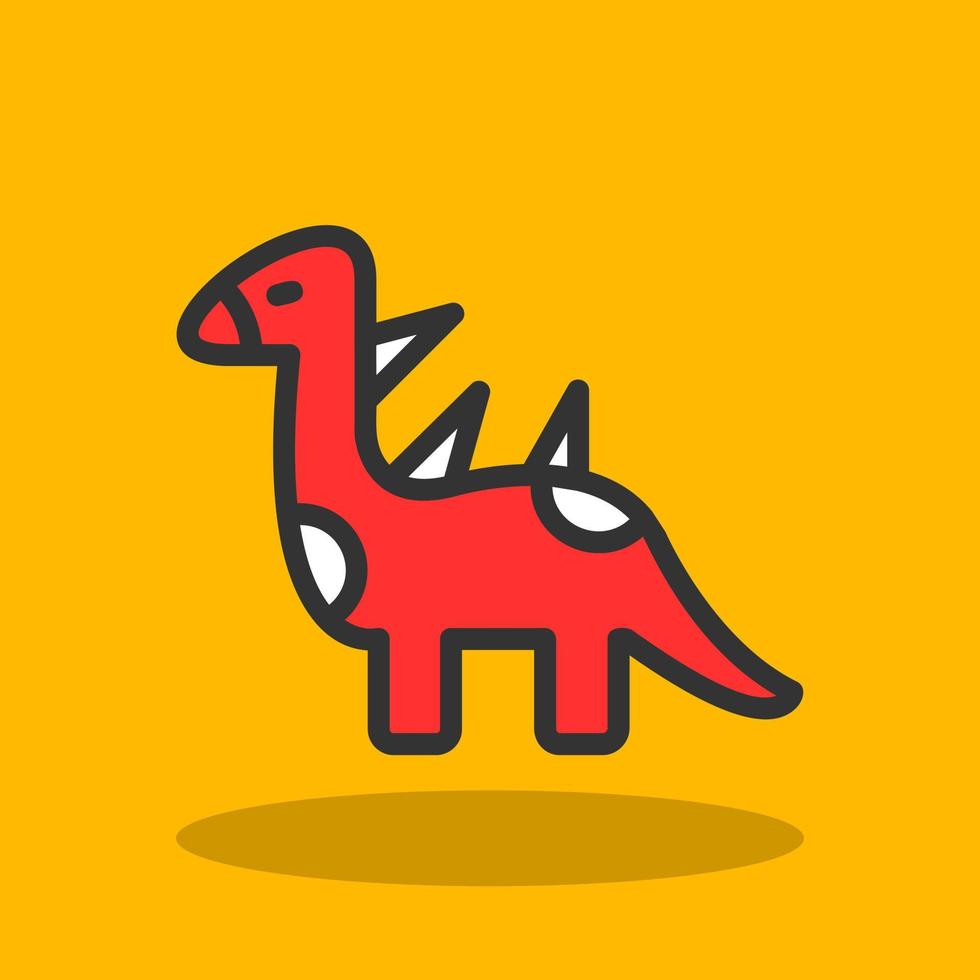 diseño de icono de vector de dinosaurio