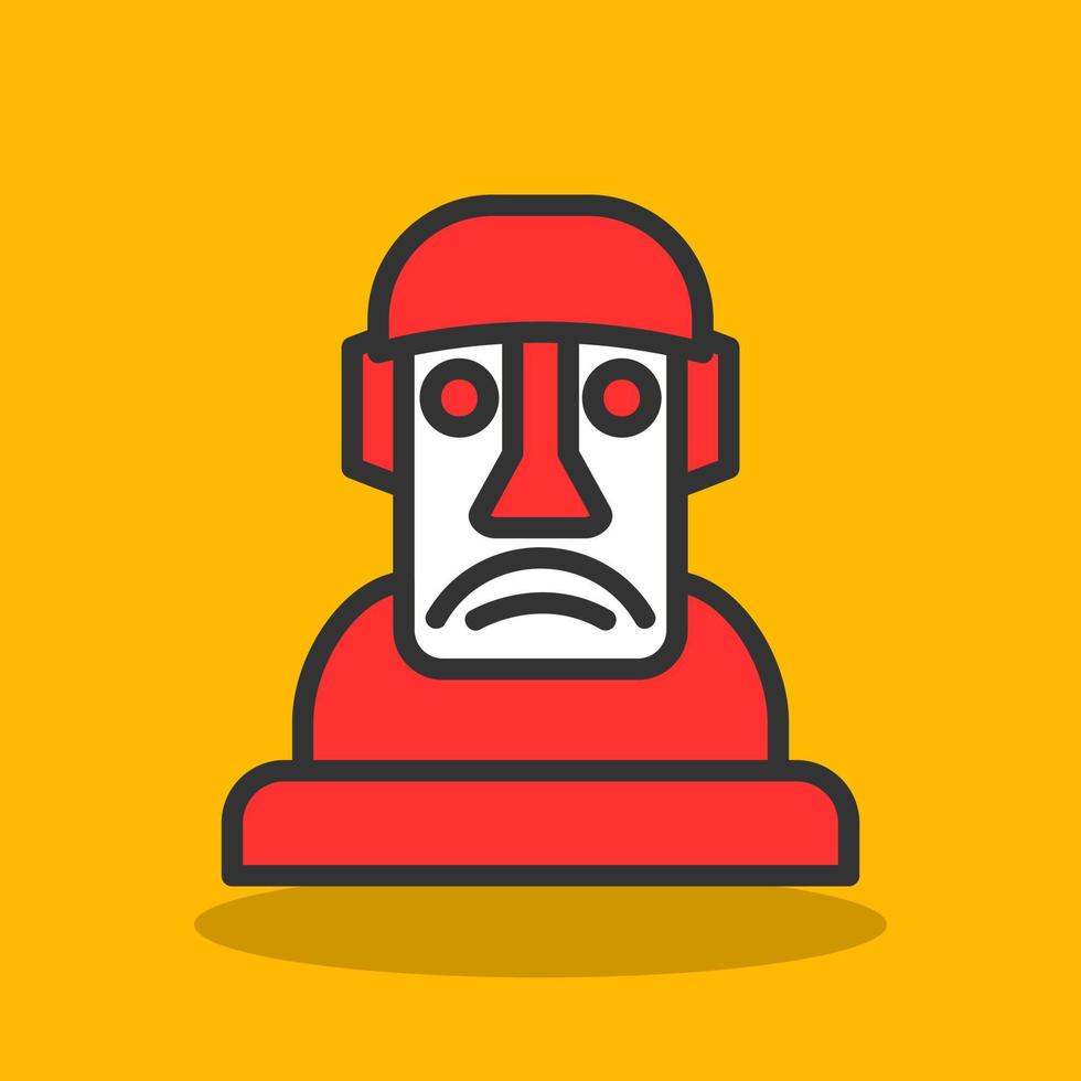 Moai Vector Icon Design