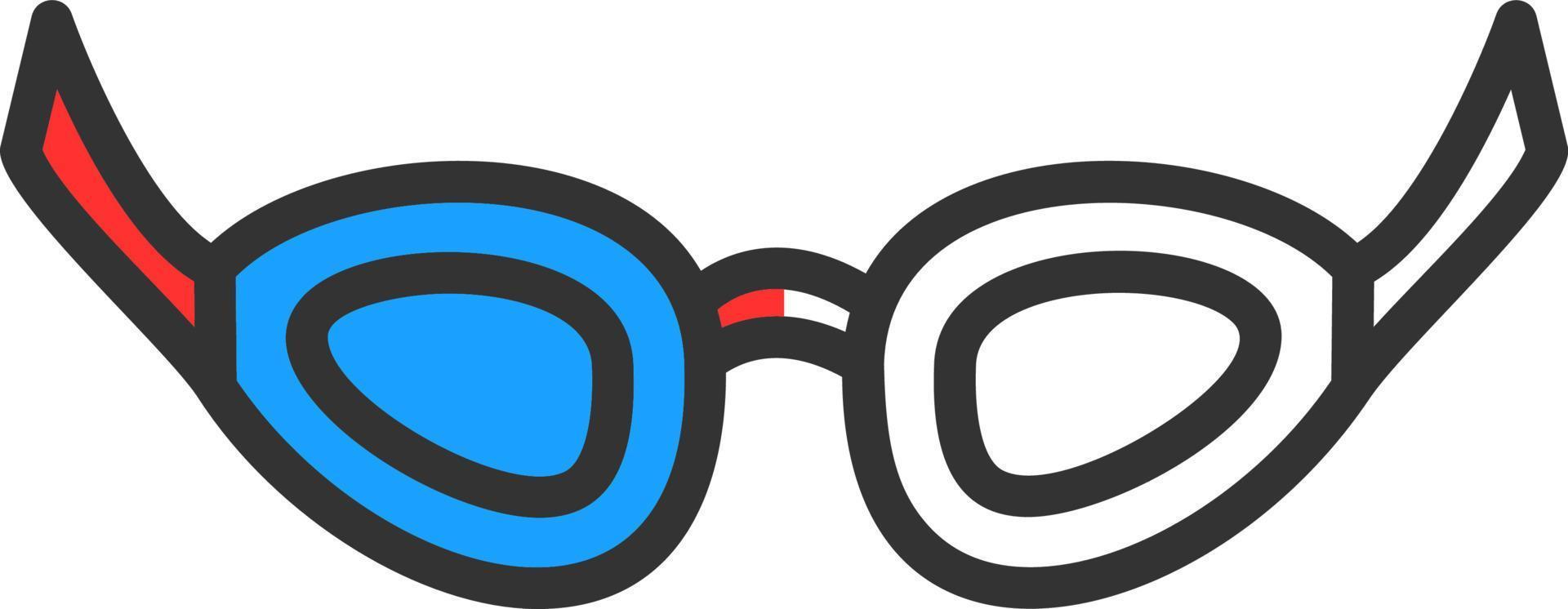 Swimming Glasses Vector Icon Design