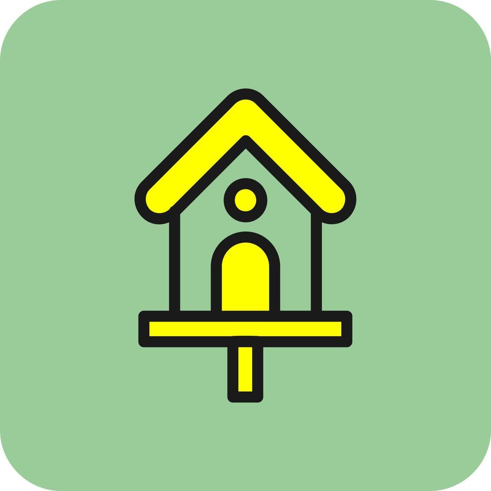 Bird House Vector Icon Design