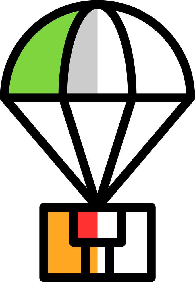 Parachute Vector Icon Design