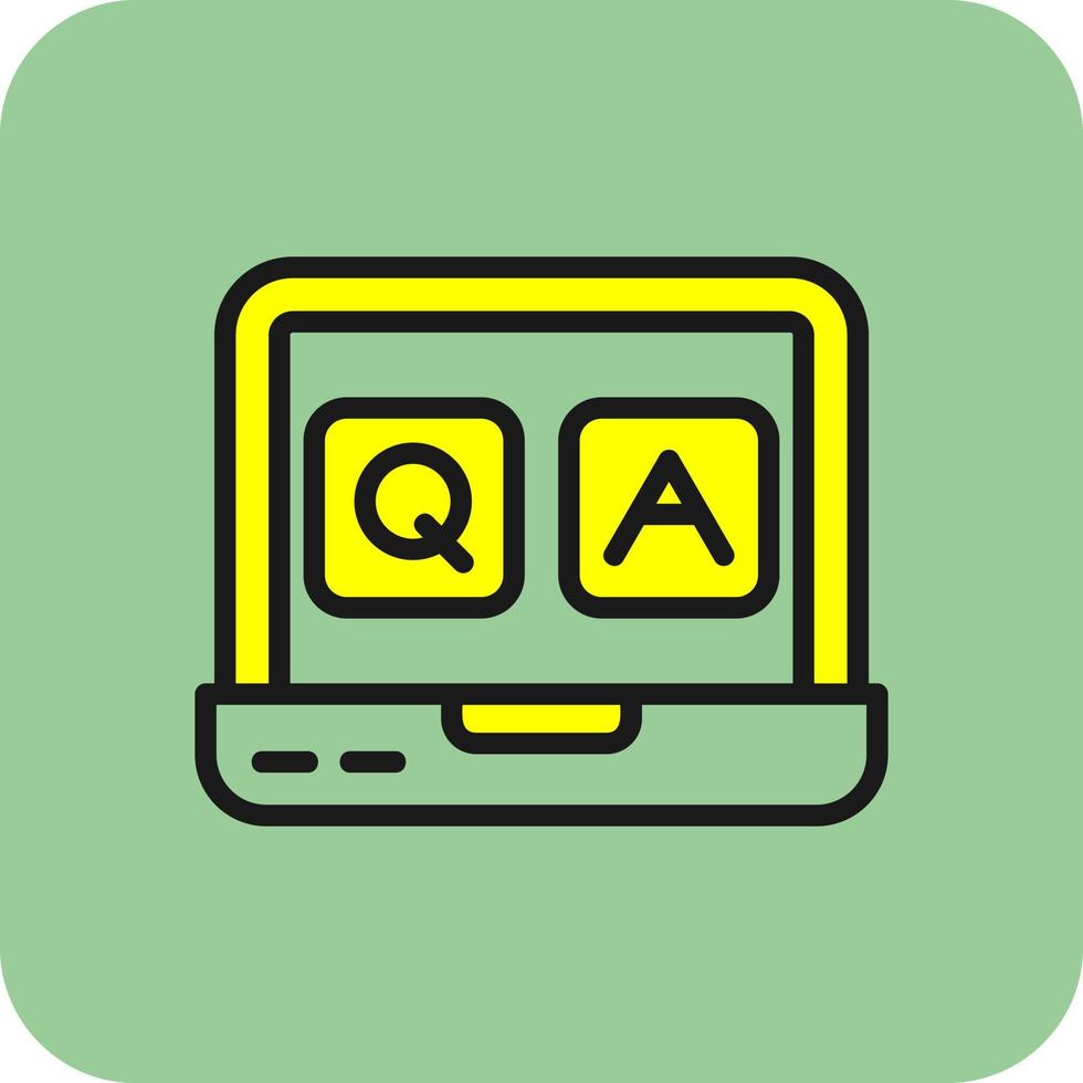 QA Vector Icon Design