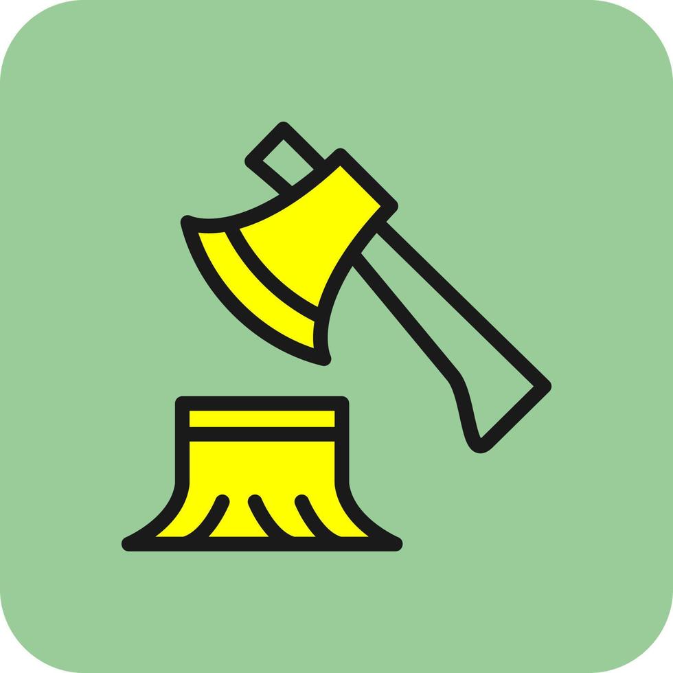 Deforestation Vector Icon Design