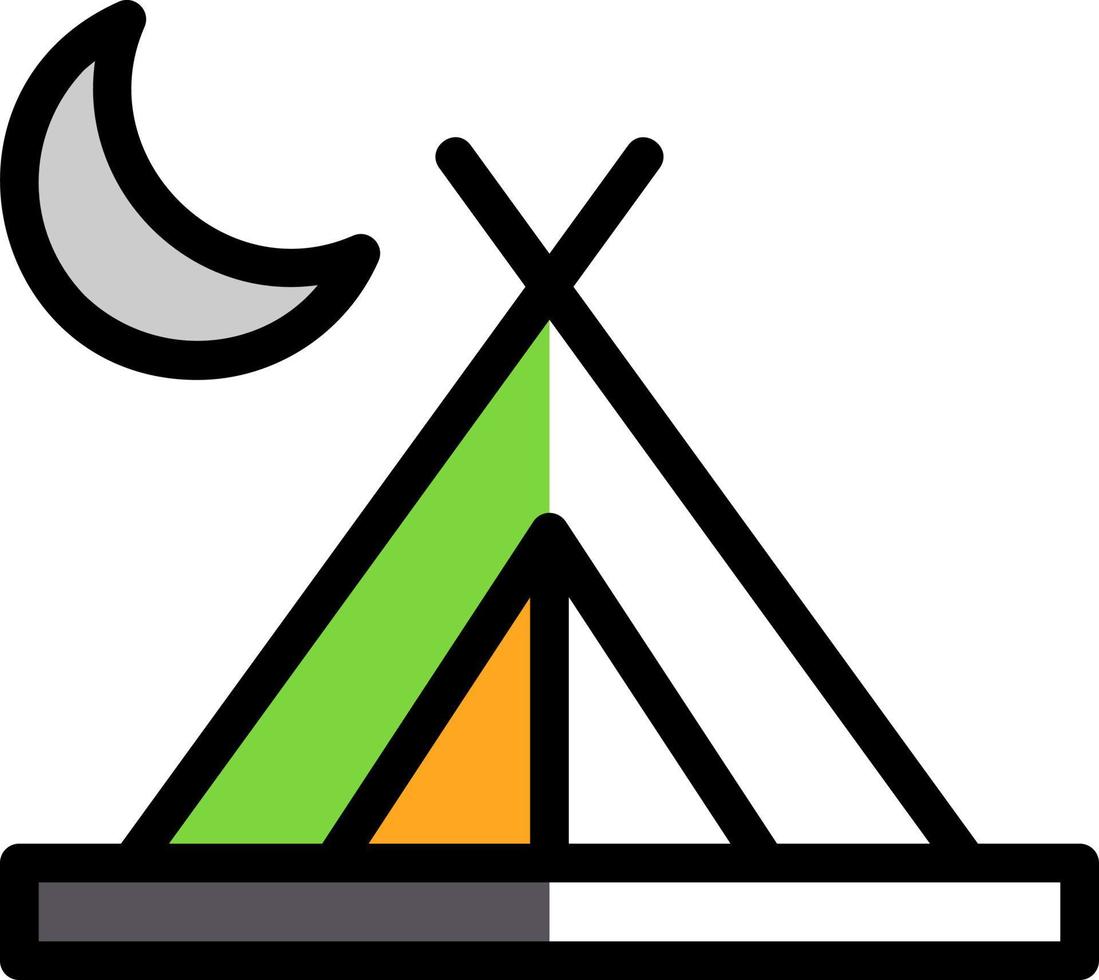 Tent Vector Icon Design