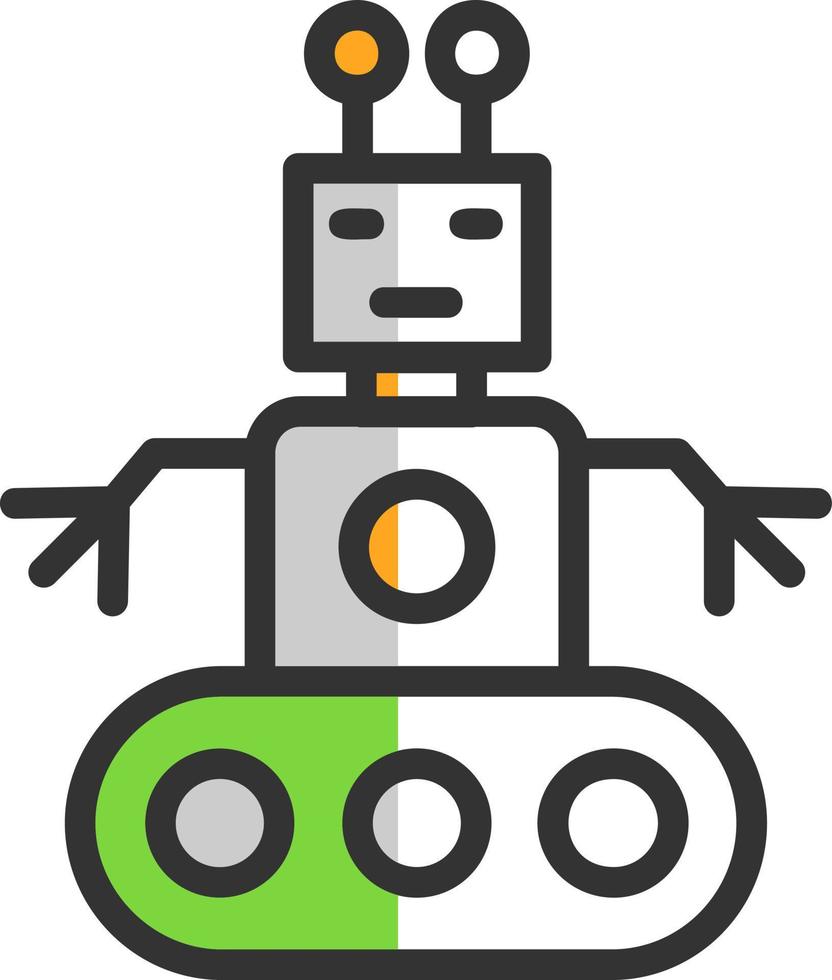 diseño de icono de vector de brazo de robot