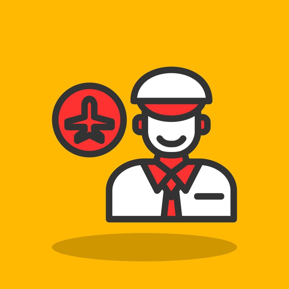 Pilot Vector Icon Design