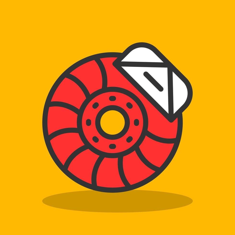 Brake Disc Vector Icon Design
