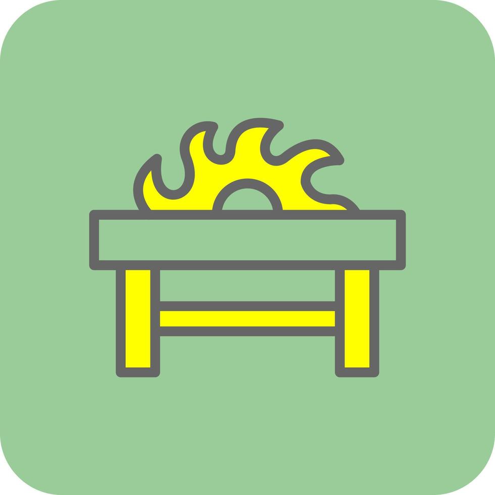 Table Saw Vector Icon Design