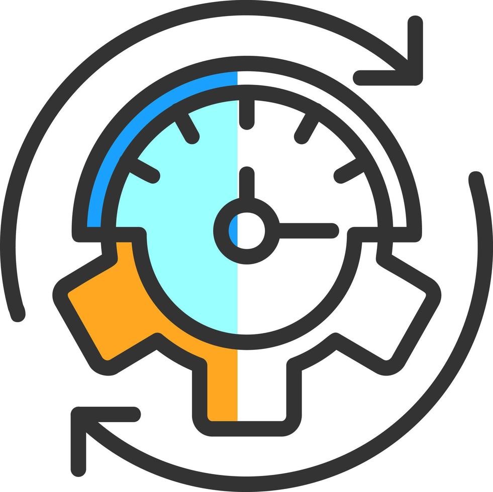 Efficiency Vector Icon Design