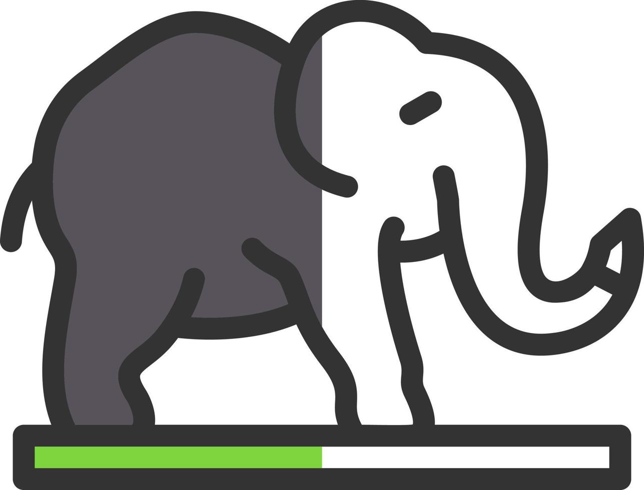 Elephant Vector Icon Design