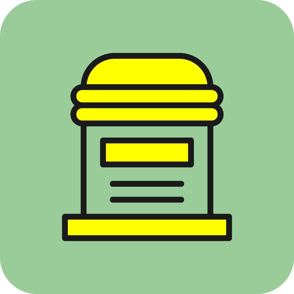 Postbox Vector Icon Design