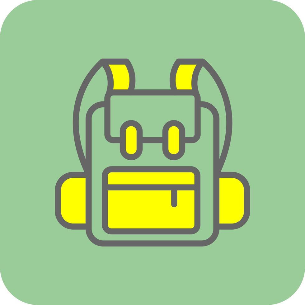 Backpack Vector Icon Design