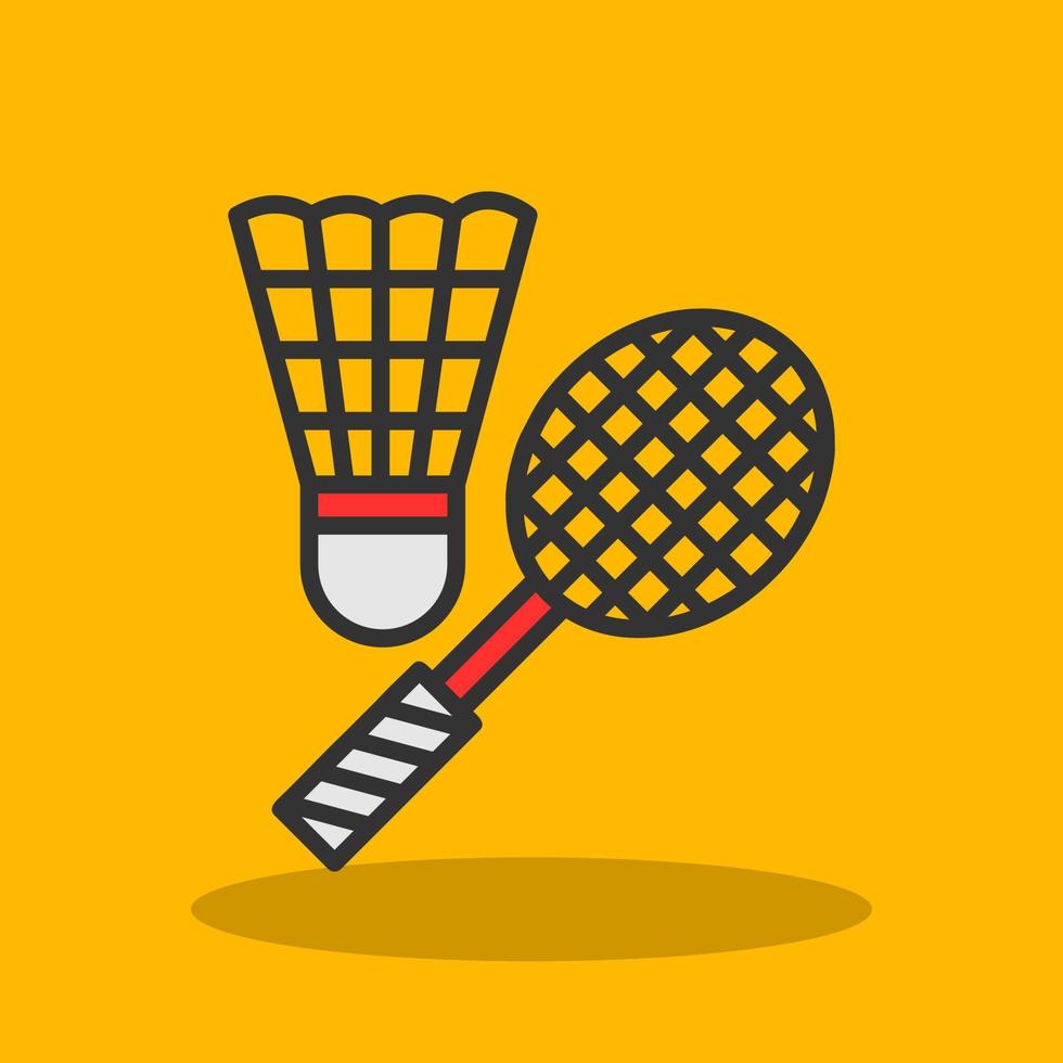 Badminton Vector Icon Design