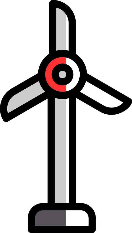 Wind Turbine Vector Icon Design