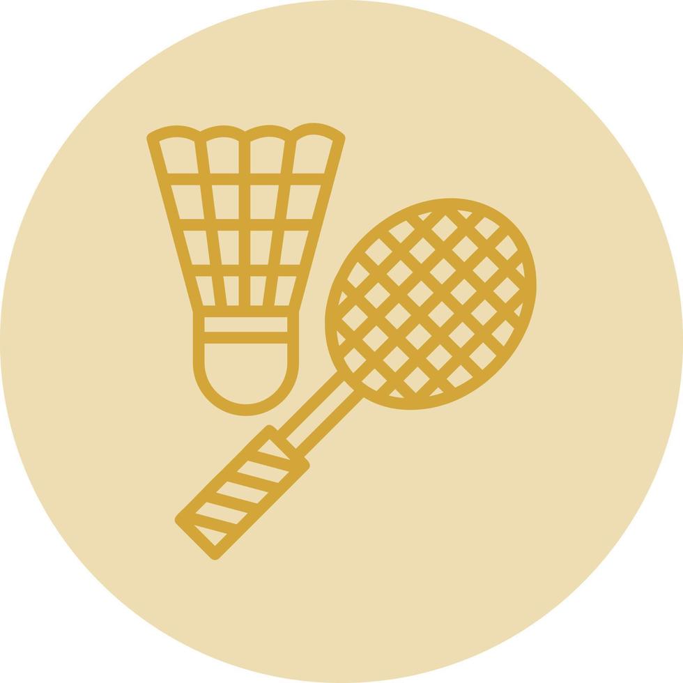Badminton Vector Icon Design