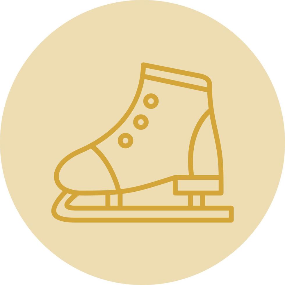 Figure Skating Vector Icon Design