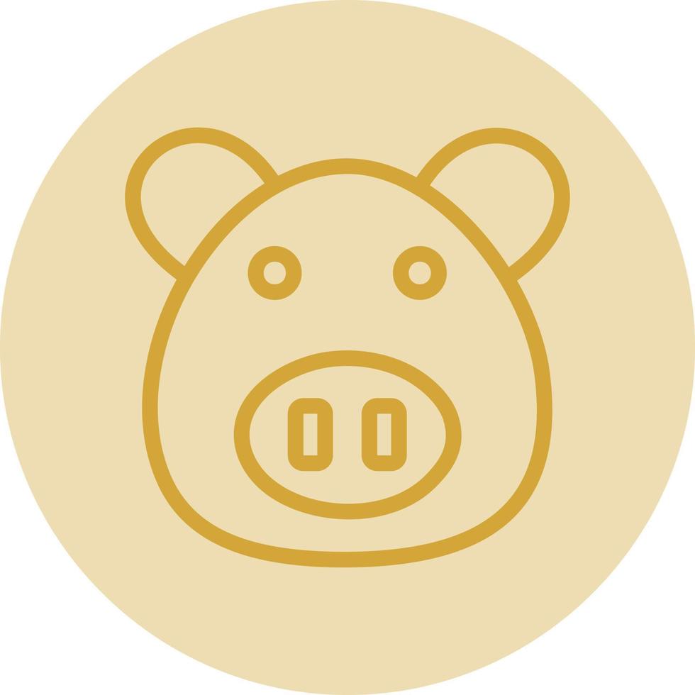 Pig Vector Icon Design