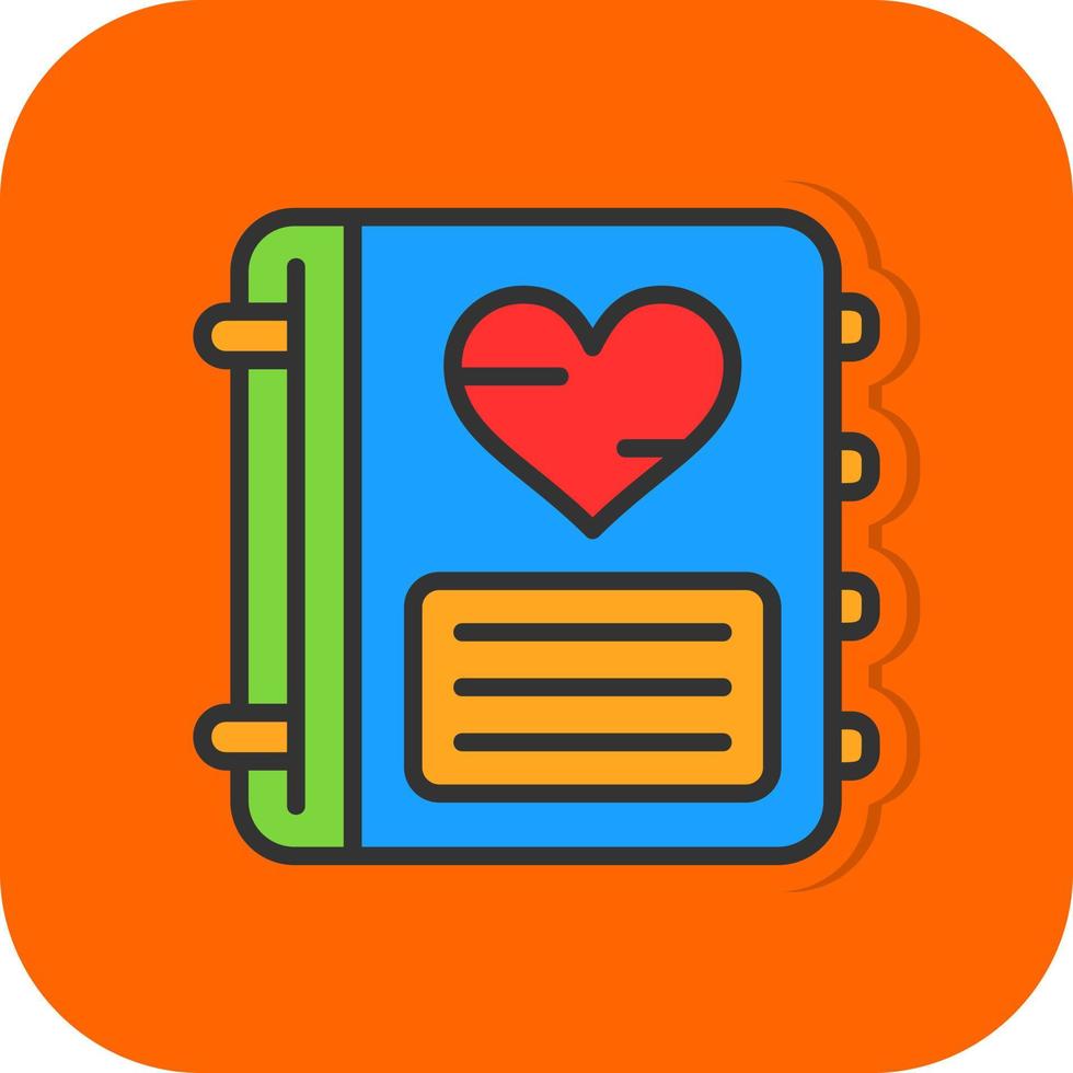 Diary Vector Icon Design