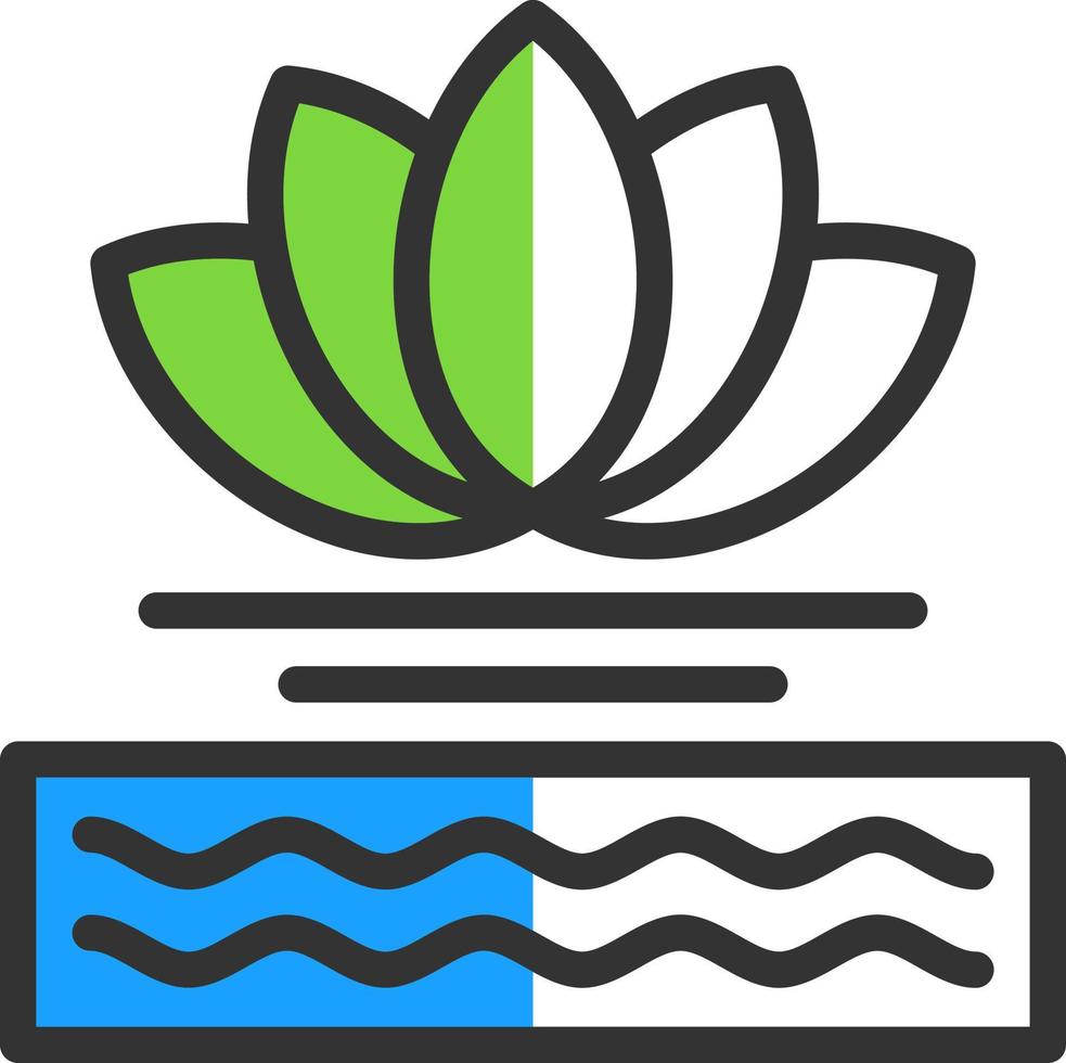 Water Lily Vector Icon Design
