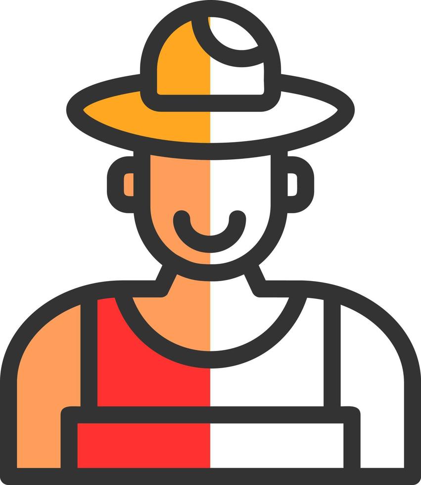 Farmer Vector Icon Design