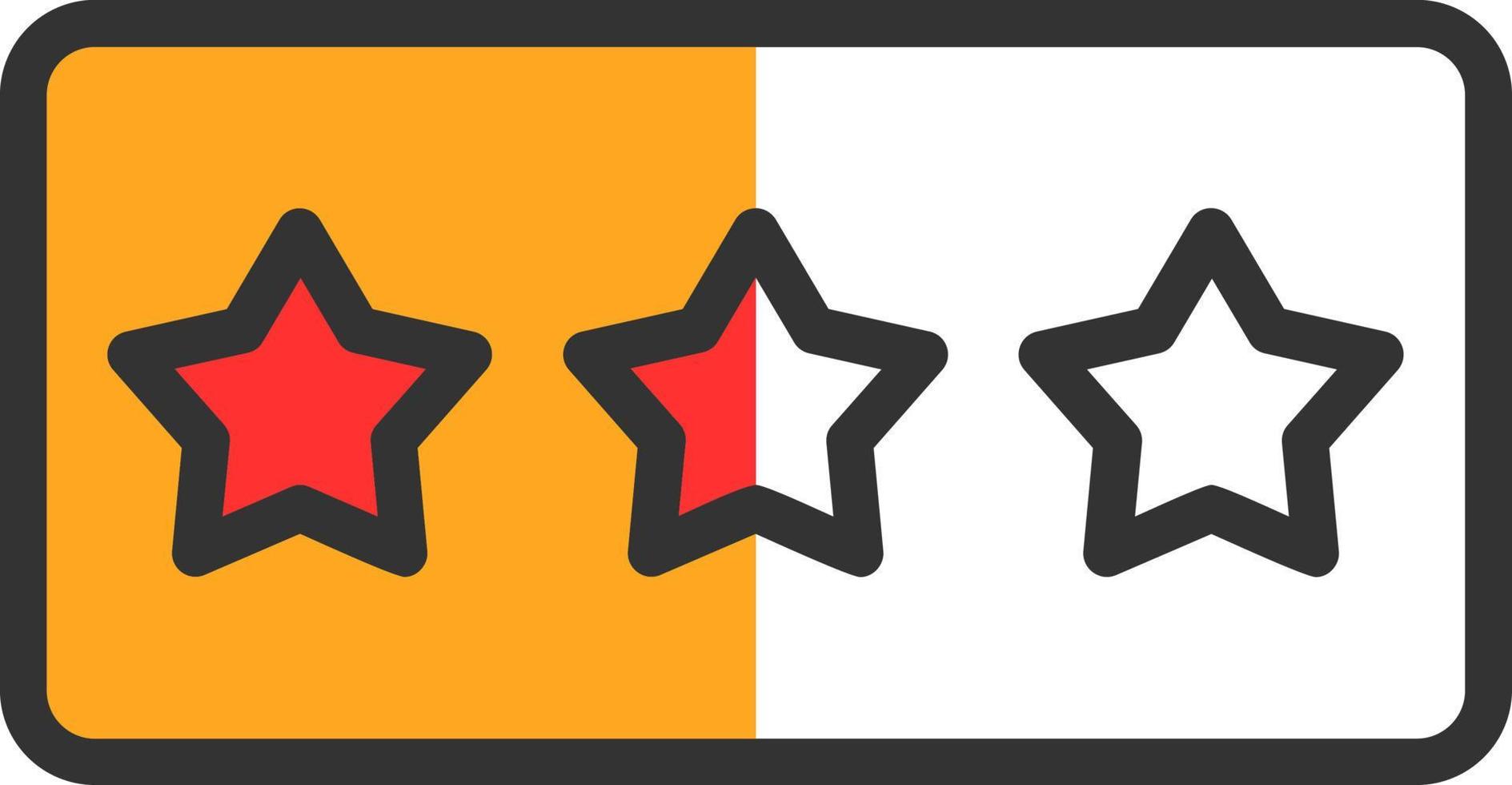 Star Rating Vector Icon Design