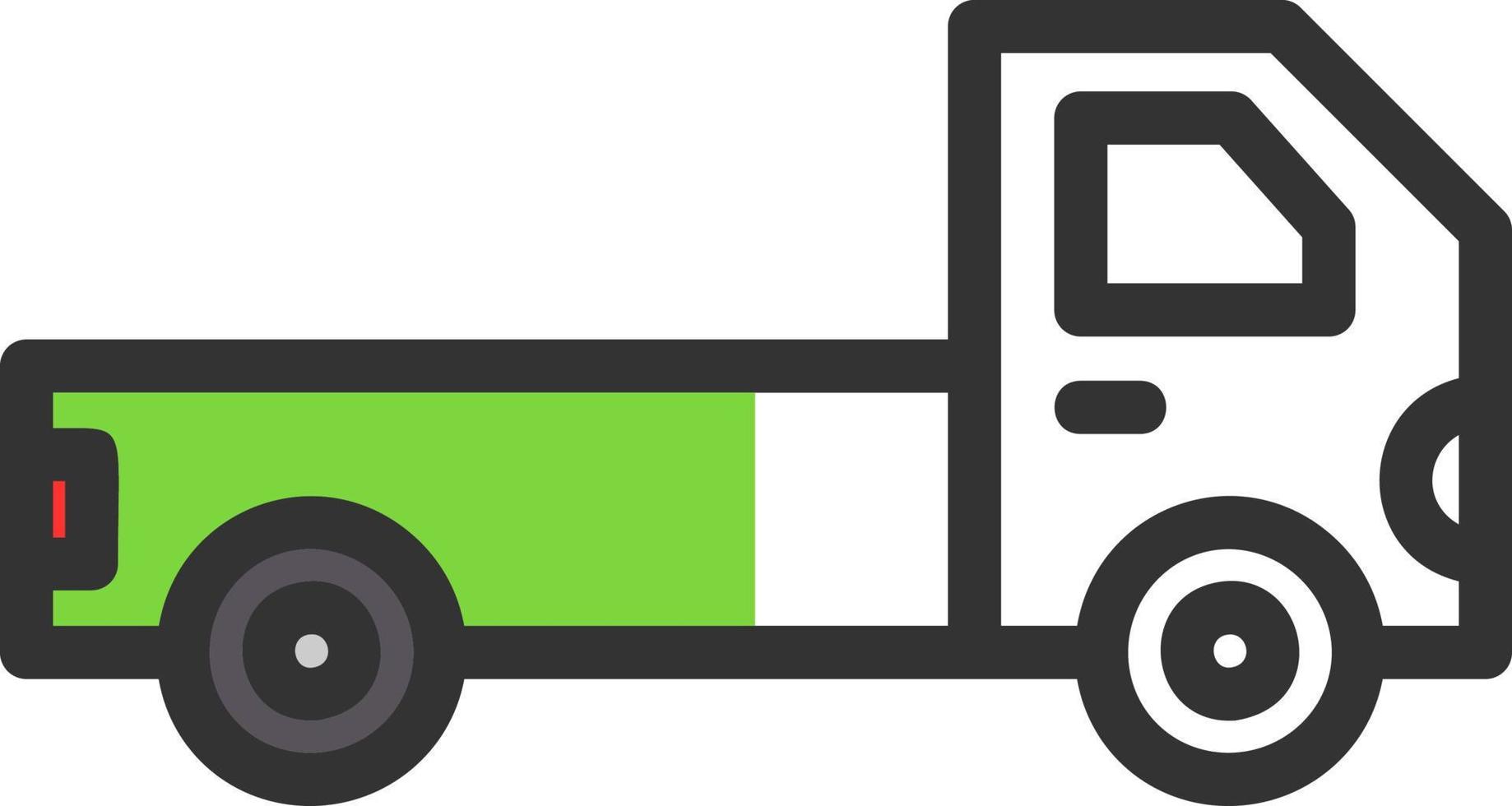 Pickup Truck Vector Icon Design