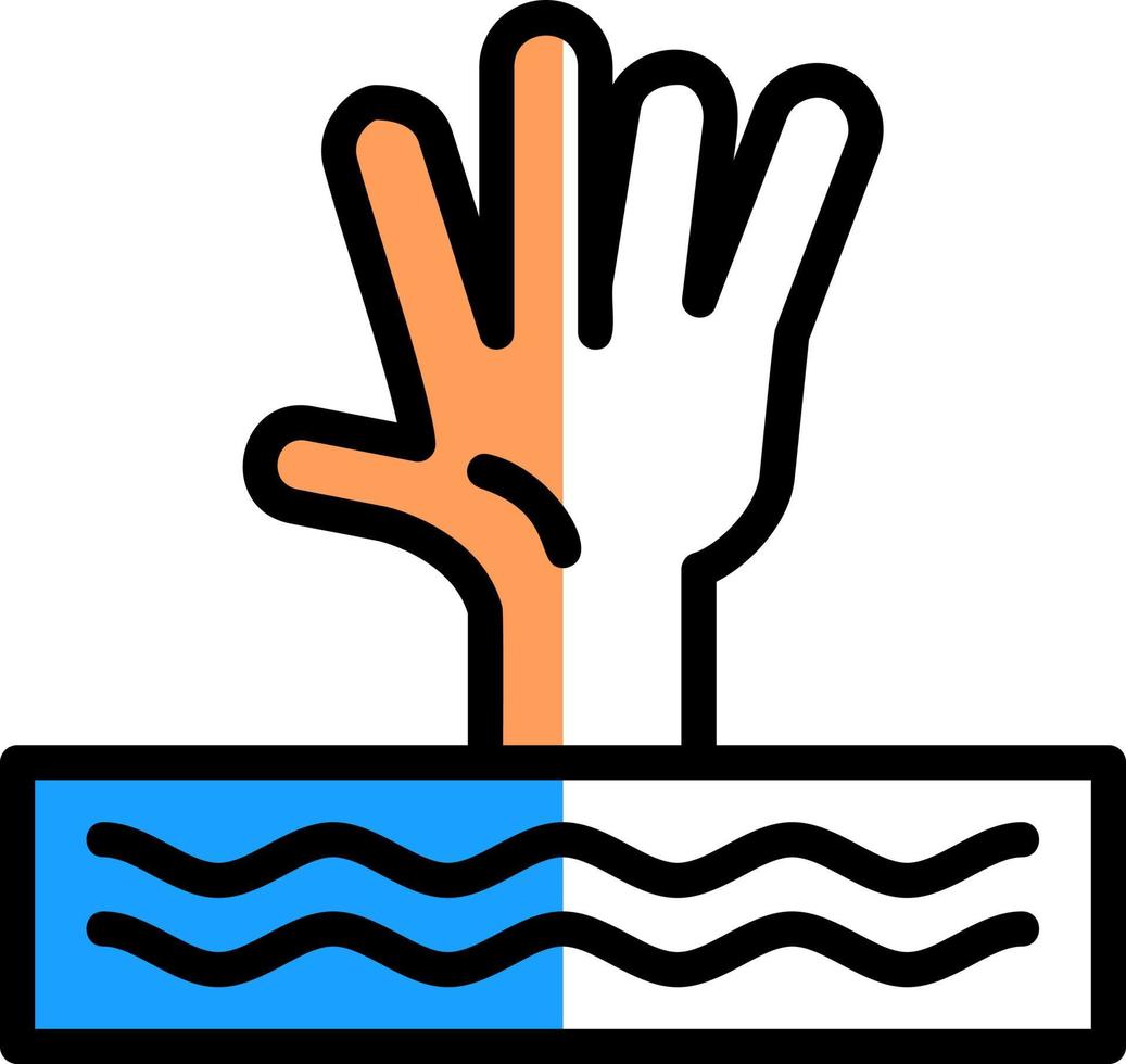 Drown Vector Icon Design