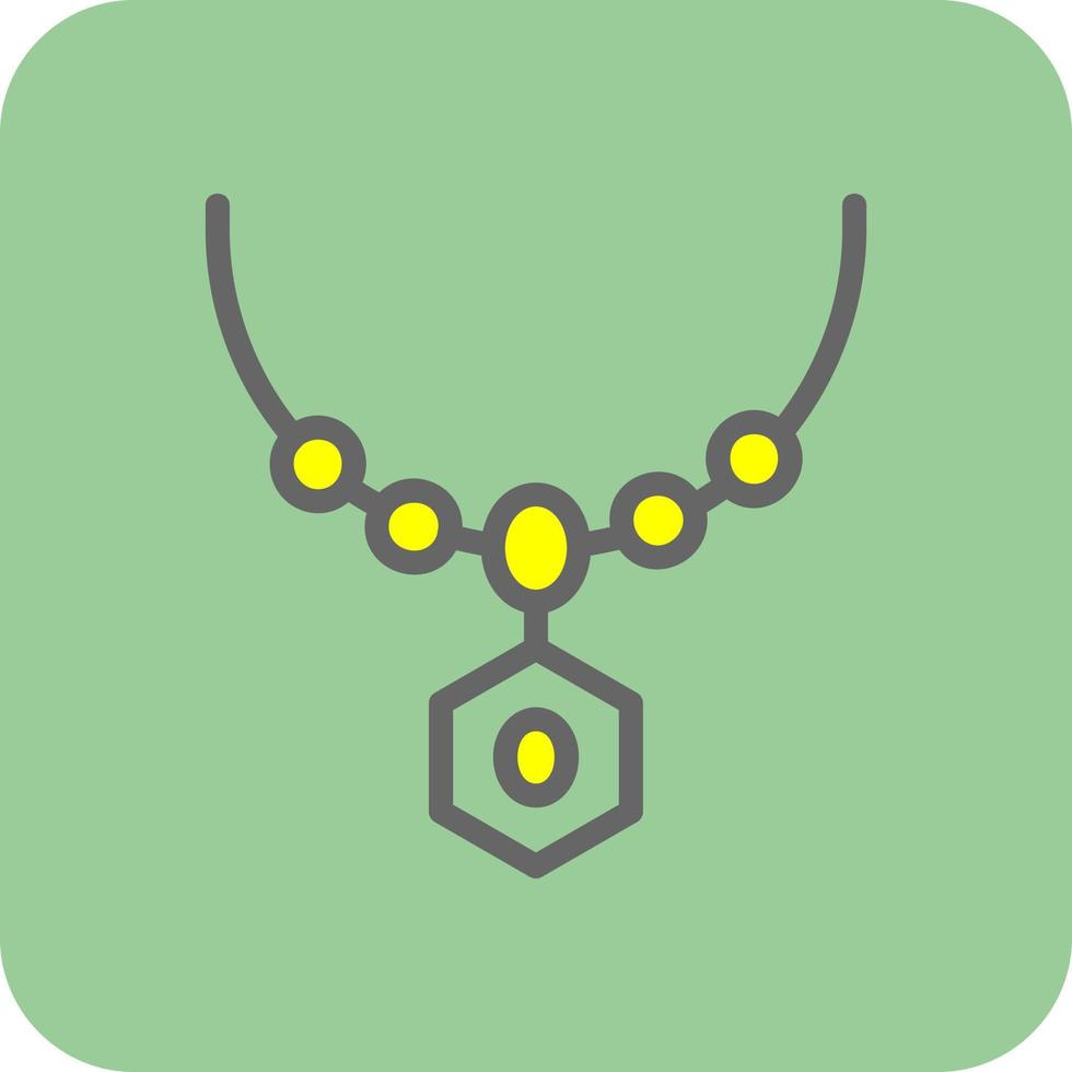 Necklace Vector Icon Design