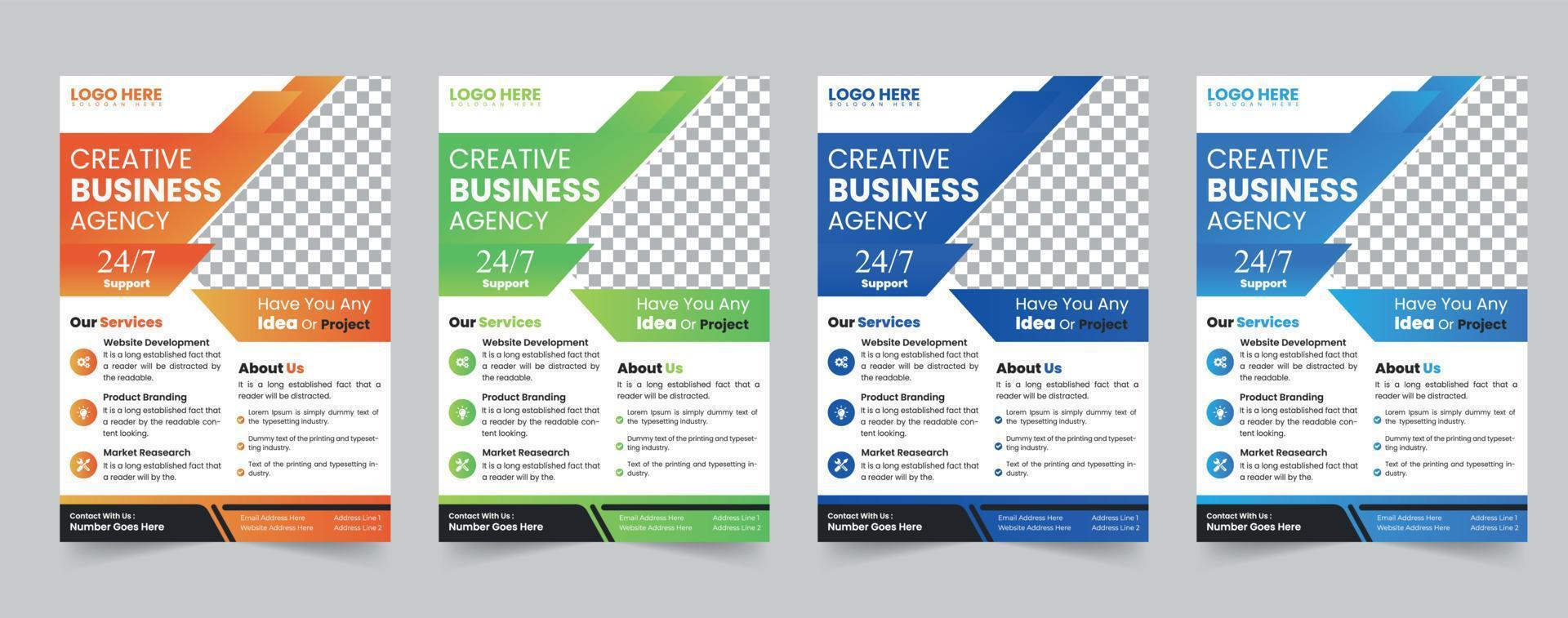 Brochure template layout design. Corporate business annual report, catalog, magazine, flyer mockup. Creative modern bright concept circle round shape vector