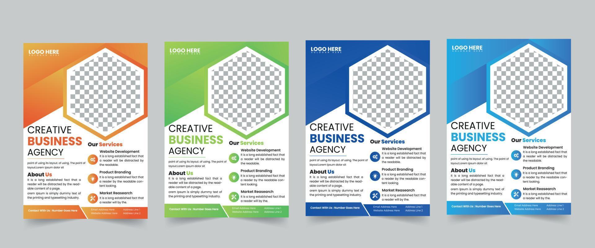 Brochure template layout design. Corporate business annual report, catalog, magazine, flyer mockup. Creative modern bright concept circle round shape vector