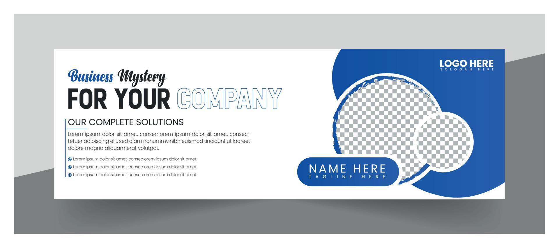 Business cover page design, web banner for Business promotion, Business banner template vector