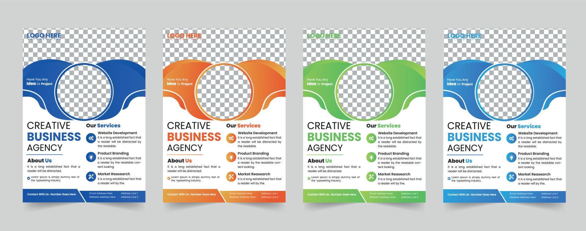 poster or flyer pamphlet brochure design layout space for photo background vector