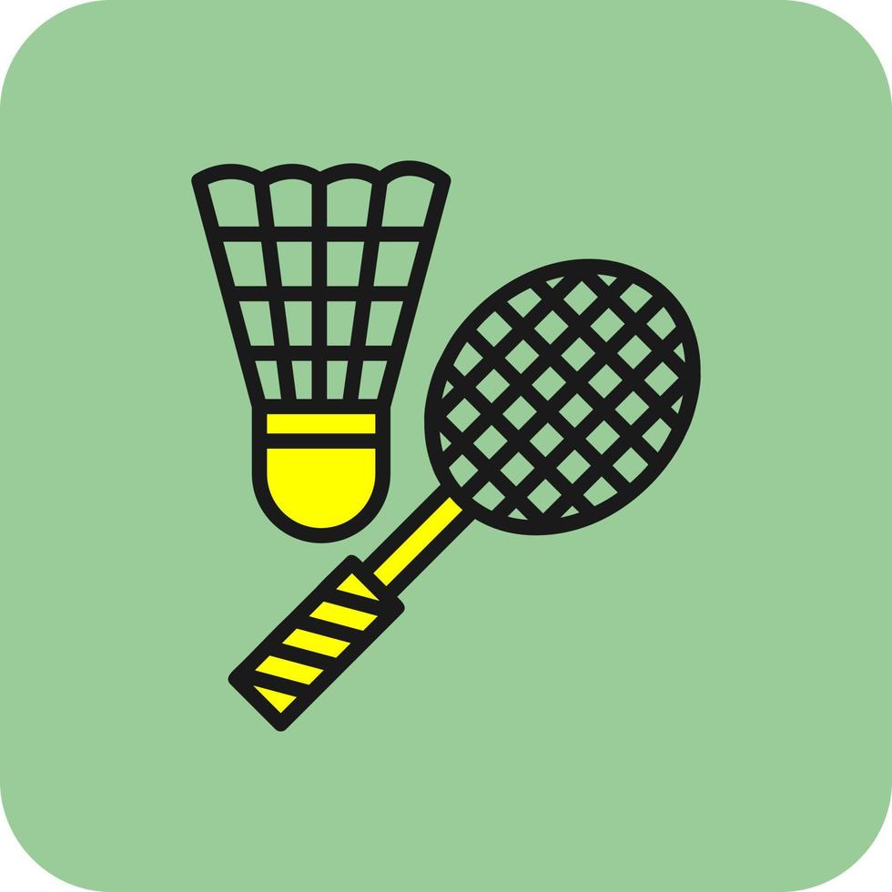 diseño de icono de vector de bádminton