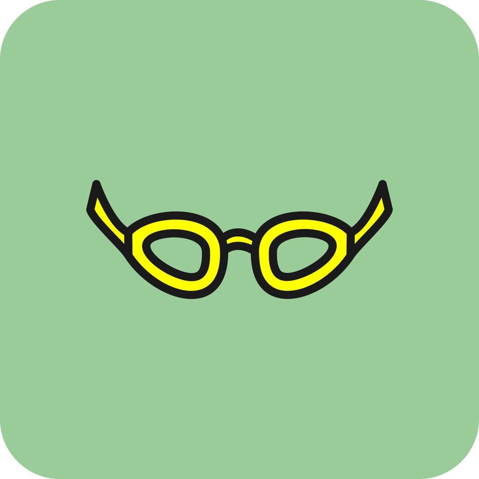 Swimming Glasses Vector Icon Design