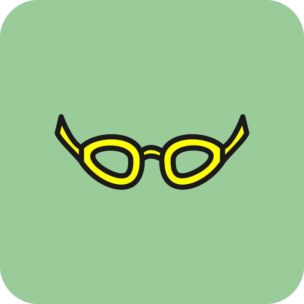 diseño de icono de vector de gafas de natación