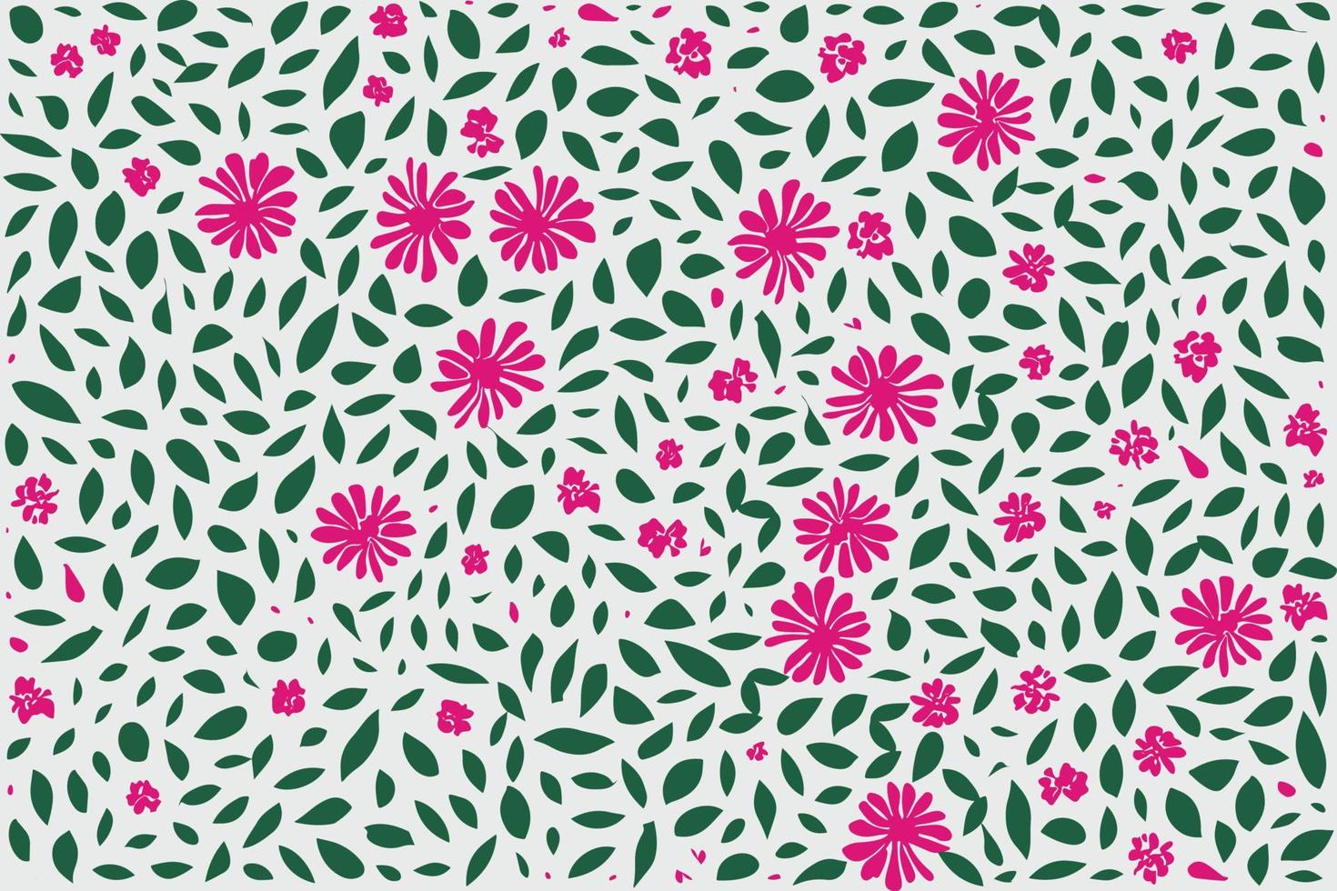 floral ornament pattern in colorful flat design for gift wrapping, vector stock