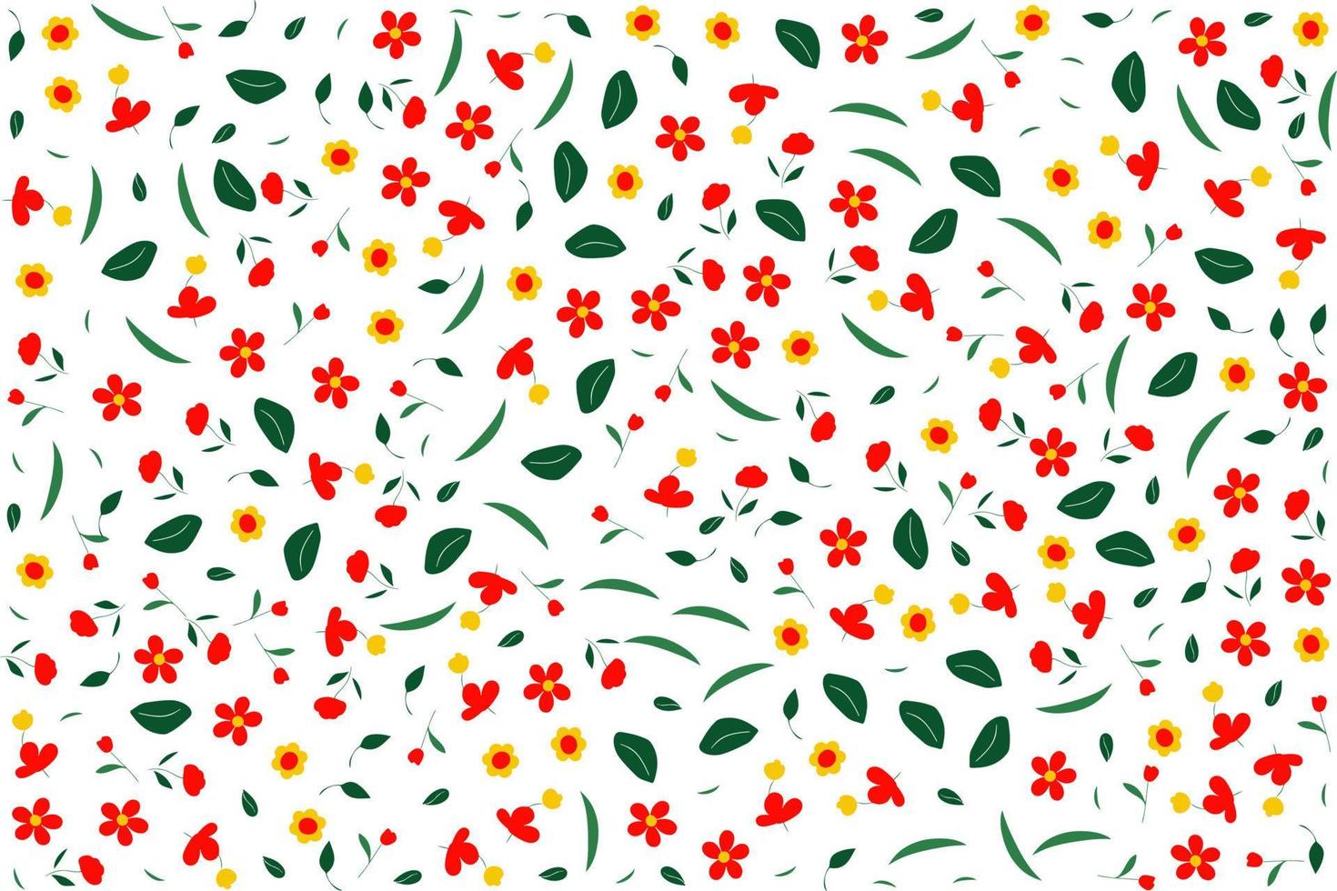 floral ornament pattern in colorful flat design for gift wrapping, vector stock
